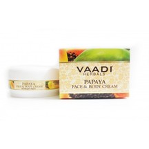 Крем Папайя для лица и тела  90гр  Vaadi Herbals